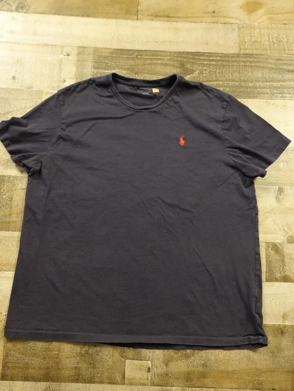 Polo Ralph Lauren Classic Crewneck T-Shirt Men’s XL Navy Red‎ Pony